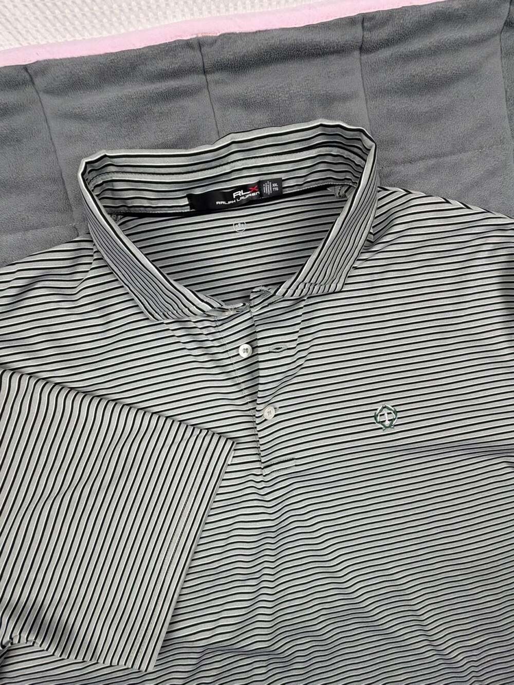 RLX Ralph Lauren Performance Striped Golf Polo Shirt XXL